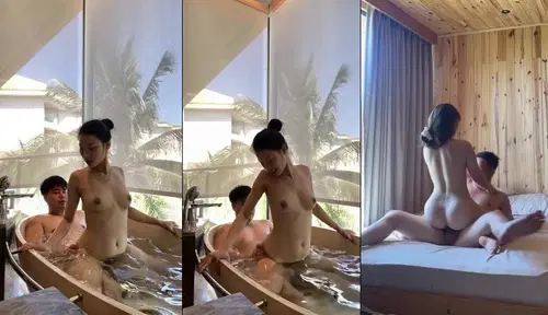 sex vn - Từ bồn tắm đến giường ngủ kỷ niệm đụ em ở homestay